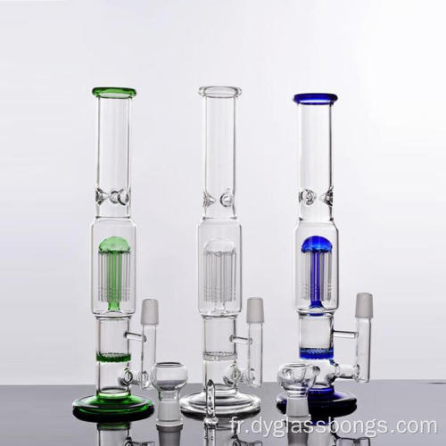 Bongs en verre avec nid d&#39;abeilles et percolateurs de type arbre